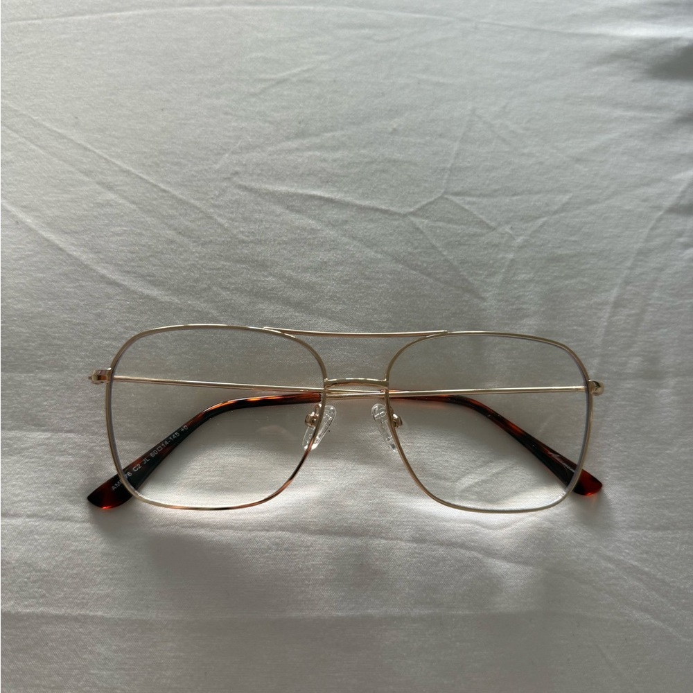 Gold Frame Women's Blue Light Glasses